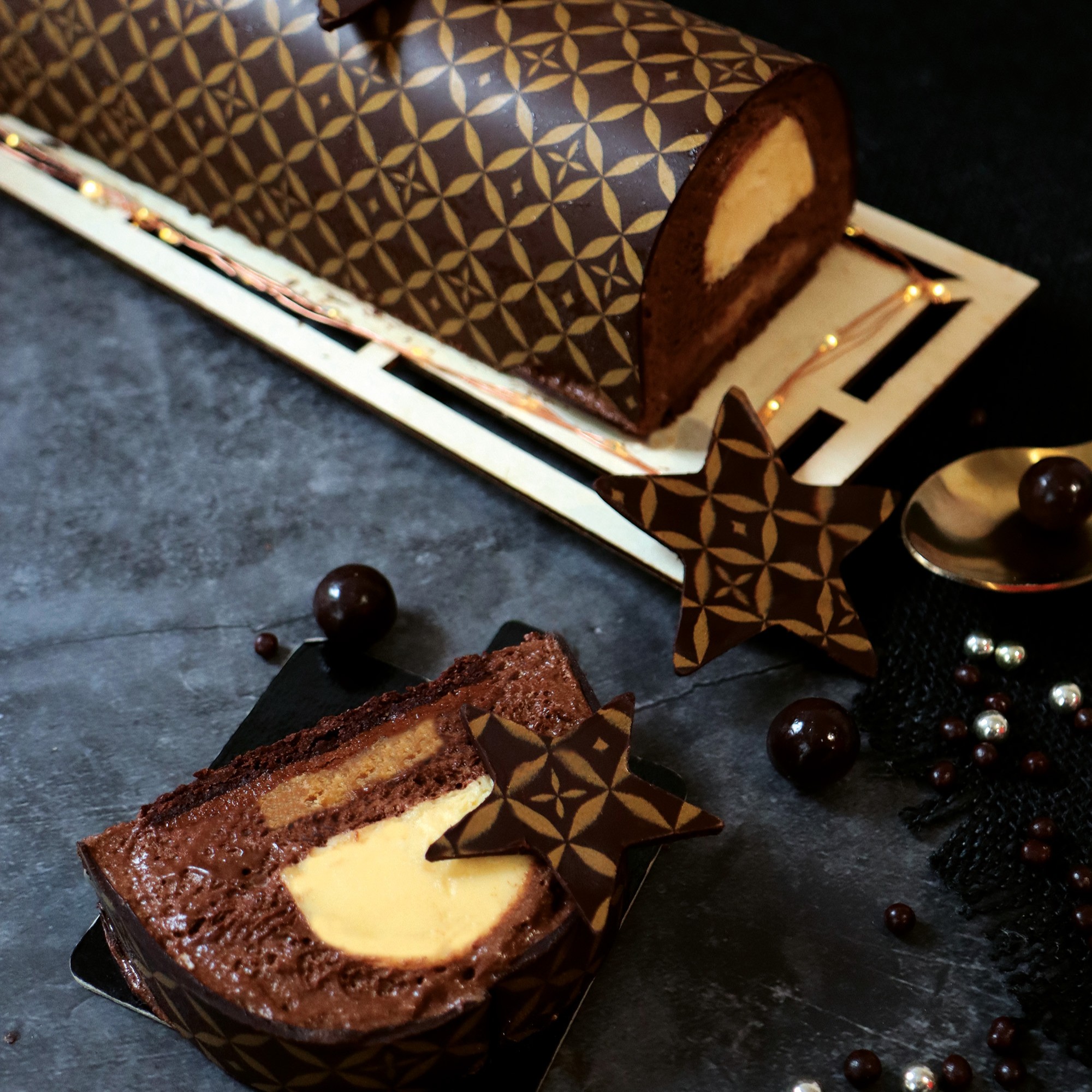 Recette bûche fruits de la passion